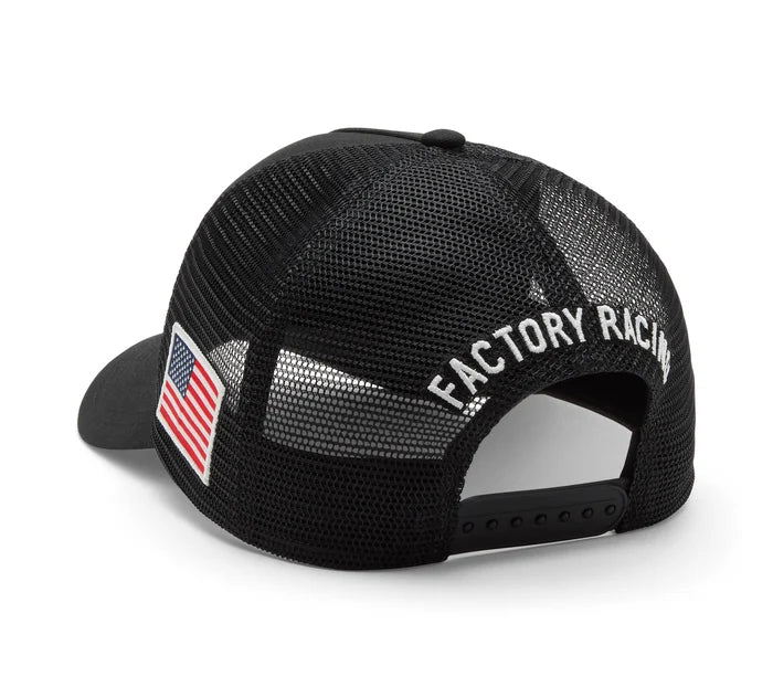 Harley-Davidson® 2026 Factory Racing Team Trucker Cap - Black