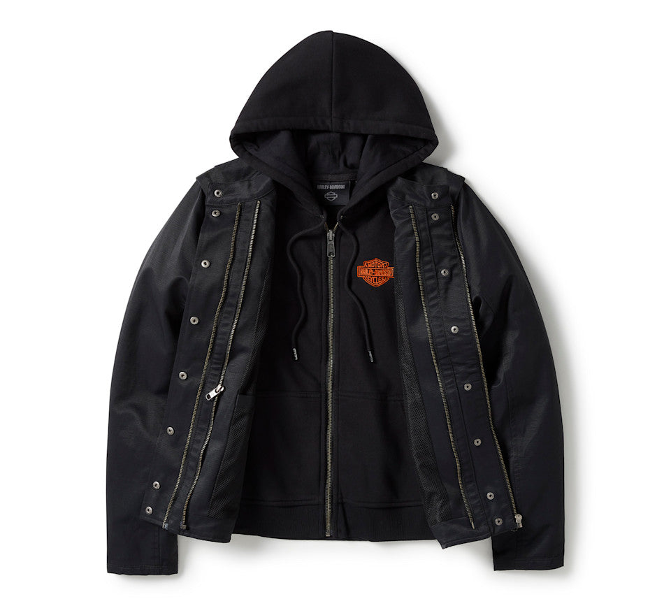 Harley-Davidson® Women's Miss Enthusiast 3-in-1 Textile Jacket - Harley Black