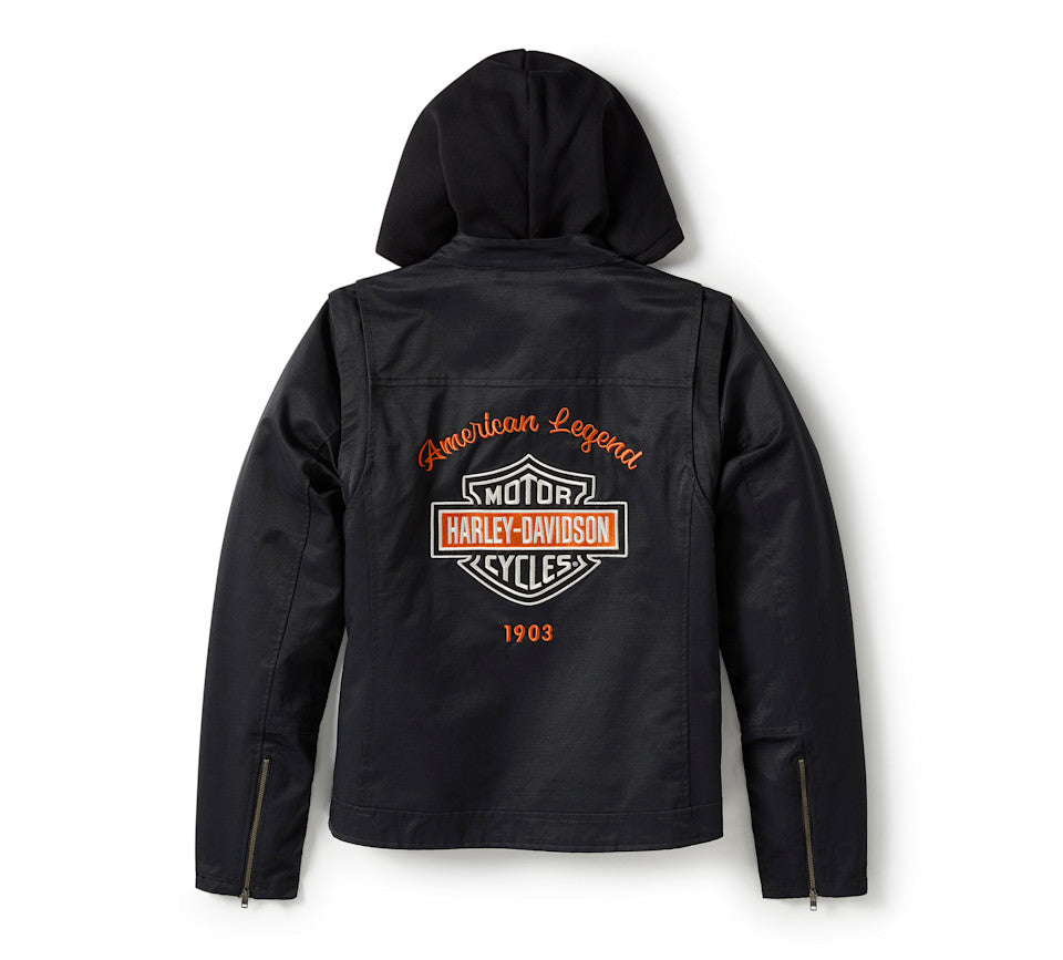 Harley-Davidson® Women's Miss Enthusiast 3-in-1 Textile Jacket - Harley Black