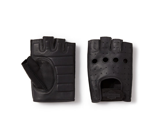 Harley-Davidson® Men's H-D Fingerless Leather Riding Gloves