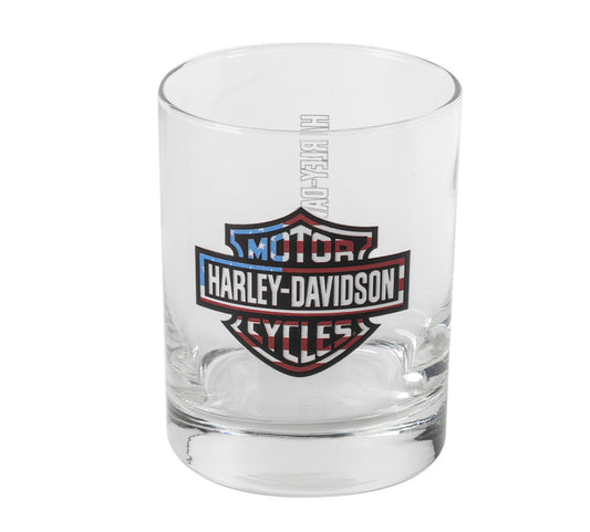 Harley-Davidson® Americana Double Old-Fashioned Two-Sided Logo Glass