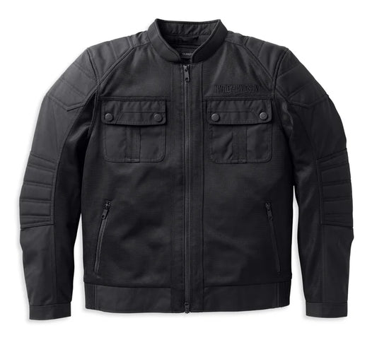Harley-Davidson® Men's Zephyr Mesh Jacket w/ Zip-out Liner - Black