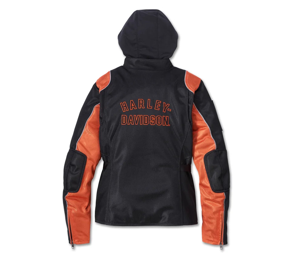 Harley-Davidson® Women's Cora Mesh 2.0 Riding 3-in-1 Jacket w/ Armour Pockets