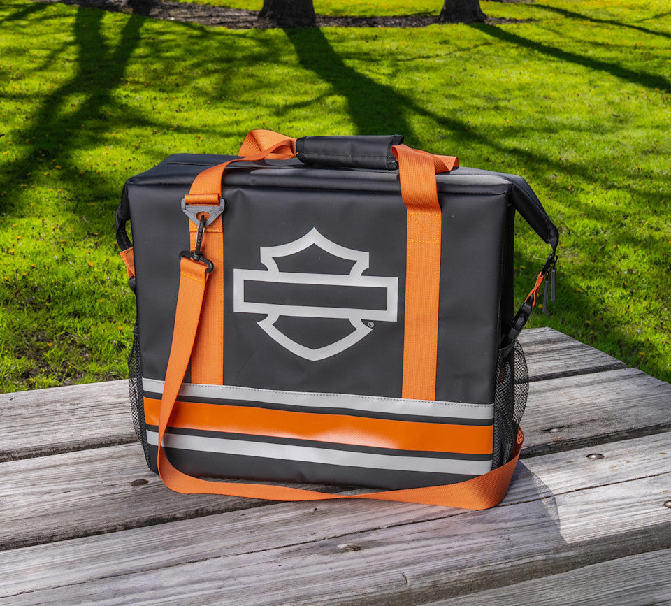Harley-Davidson® Open Bar & Shield Stripe Soft Waterproof Cooler Bag