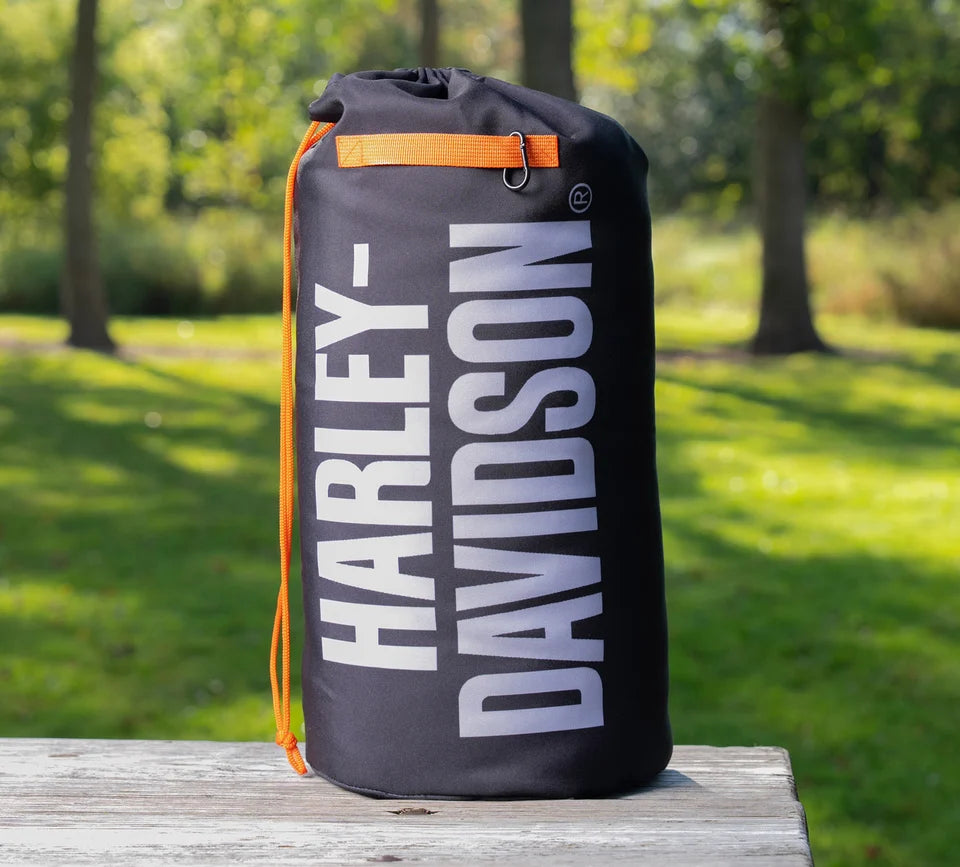 Harley-Davidson® Open Bar & Shield Logo Outdoor Blanket w/ Bag - Water Resistant