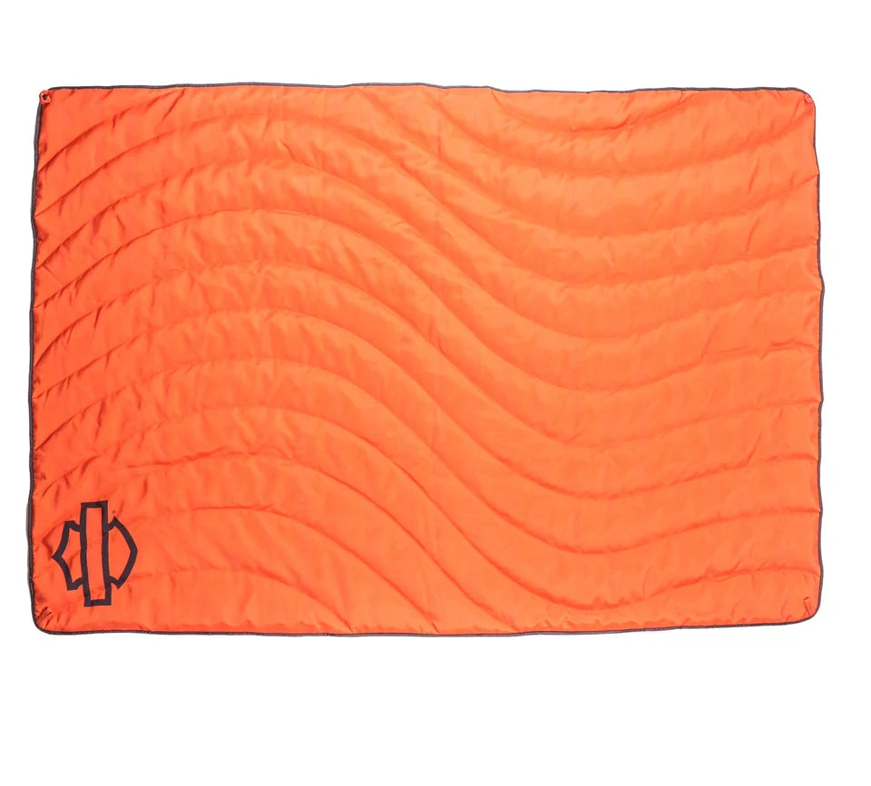 Harley-Davidson® Open Bar & Shield Logo Outdoor Blanket w/ Bag - Water Resistant