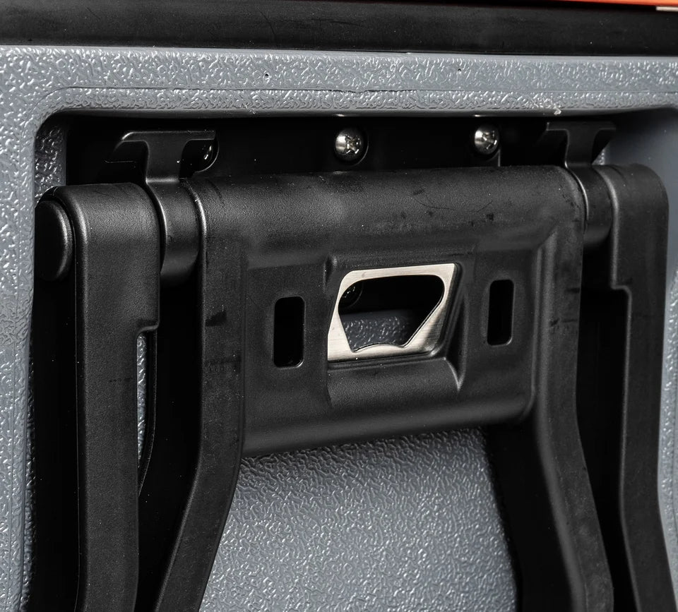 Harley-Davidson® 52 Qt. Bar & Shield Fully Insulated Wheeled Cooler - Gray & Orange