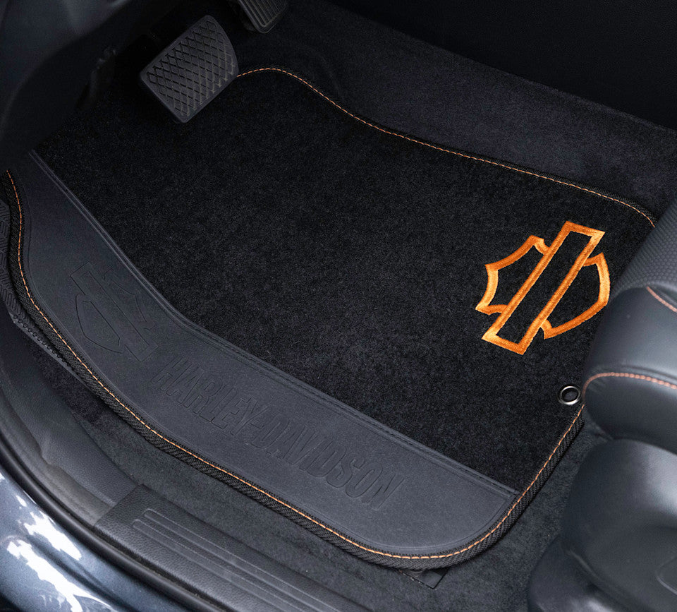 Harley-Davidson® Carpeted Floor Mat Set of 4 Pieces