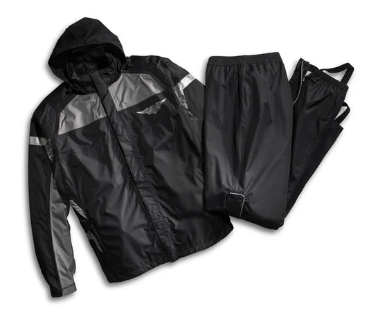 Harley-Davidson® Rain Suit, Full Speed Winged B&S Reflective Suit