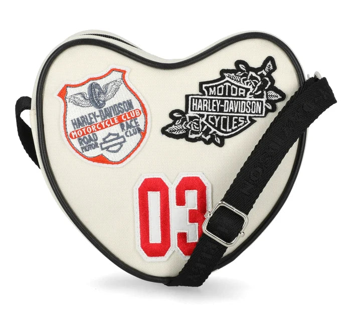 Harley-Davidson® Vintage Patch Heart Crossbody - Natural