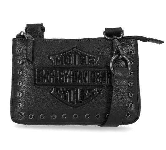 Harley-Davidson® Eyelet Hip Bag - Black