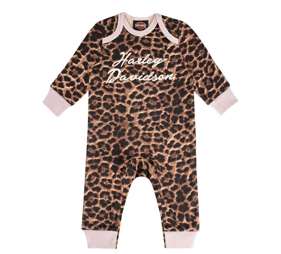 Harley-Davidson® Girls Leopard Coveralls