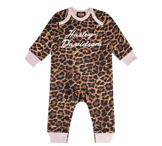 Harley-Davidson® Girls Leopard Coveralls
