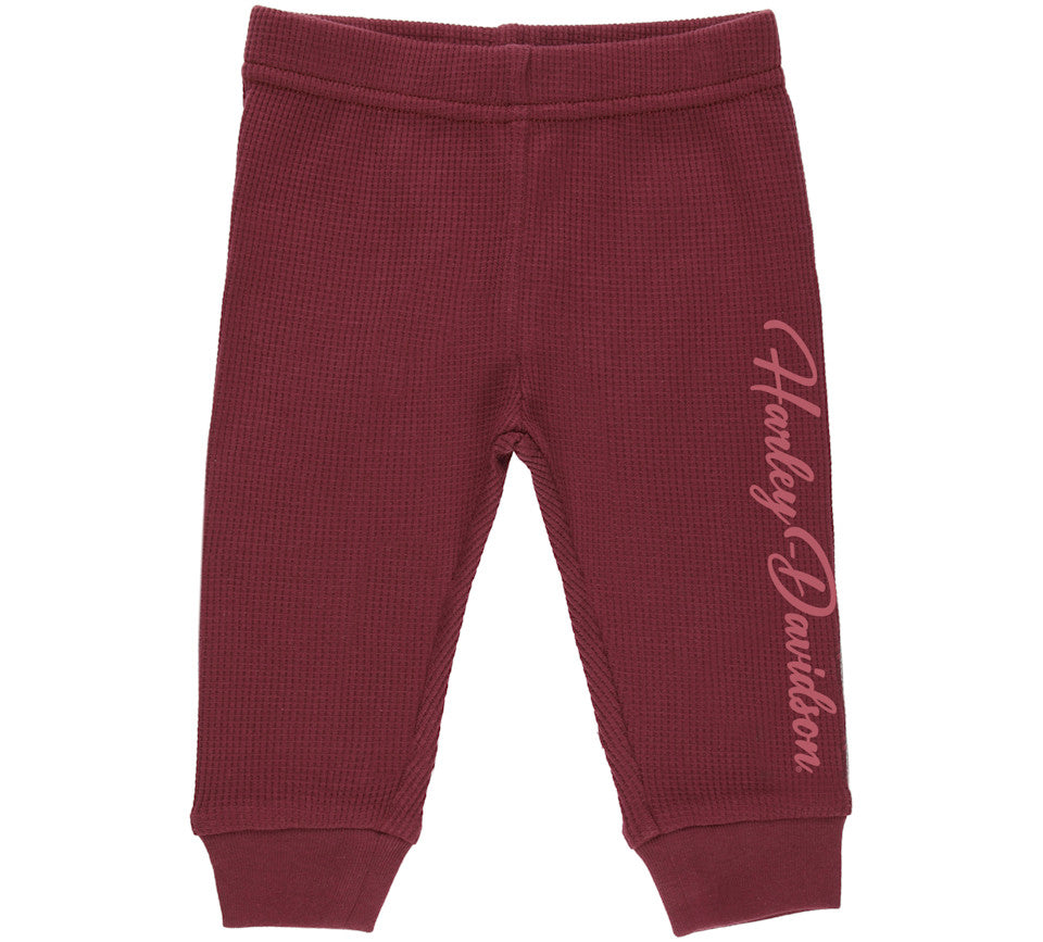 Harley-Davidson® Girls Bar & Shield Wings Creeper & Thermal Pant Set