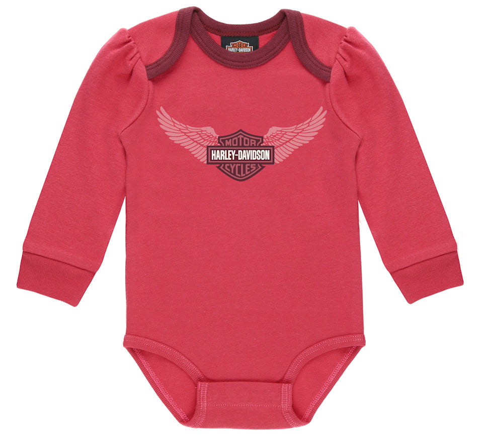 Harley-Davidson® Girls Bar & Shield Wings Creeper & Thermal Pant Set