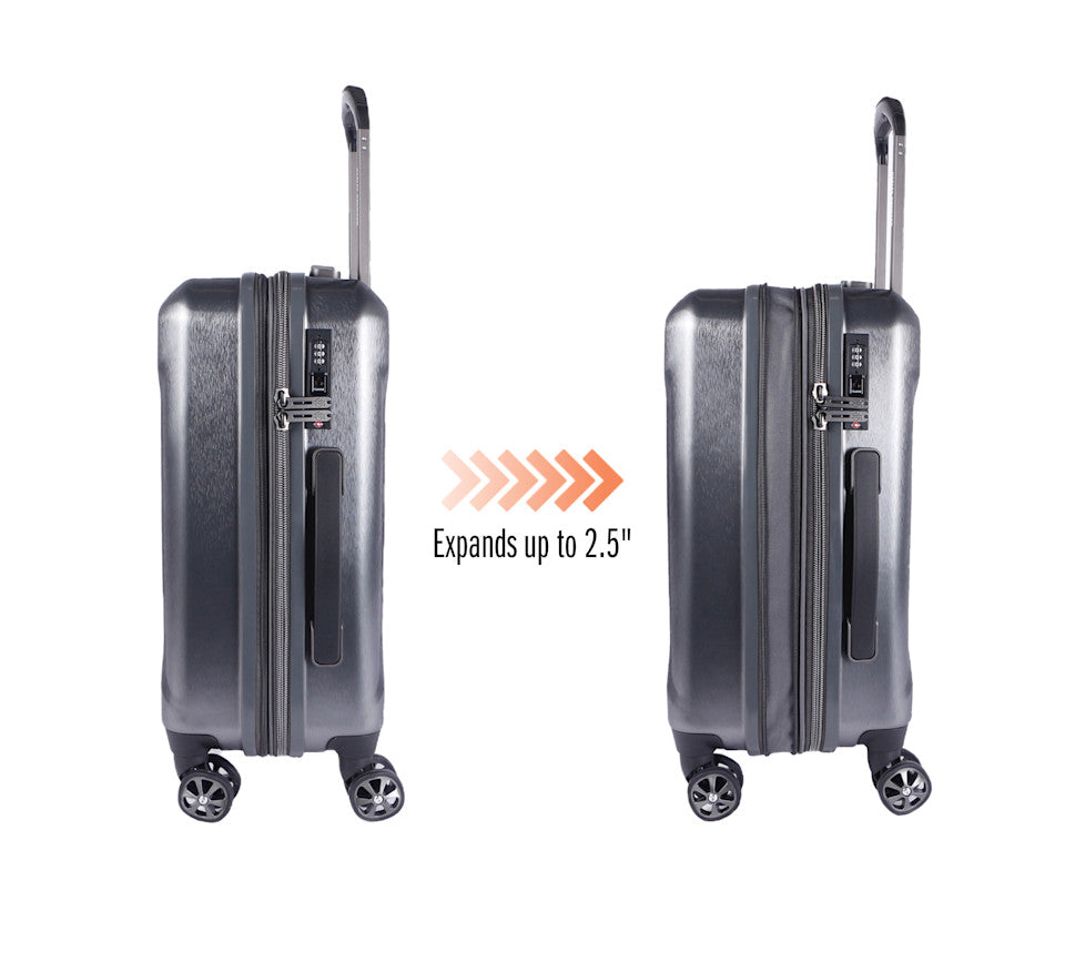 Harley-Davidson® Cruiser Hardside Luggage - 3 Piece Set - Graphite