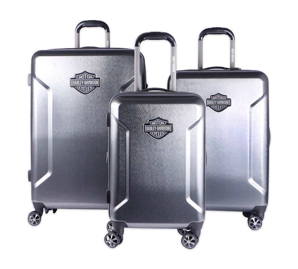Harley-Davidson® Cruiser Hardside Luggage - 3 Piece Set - Graphite