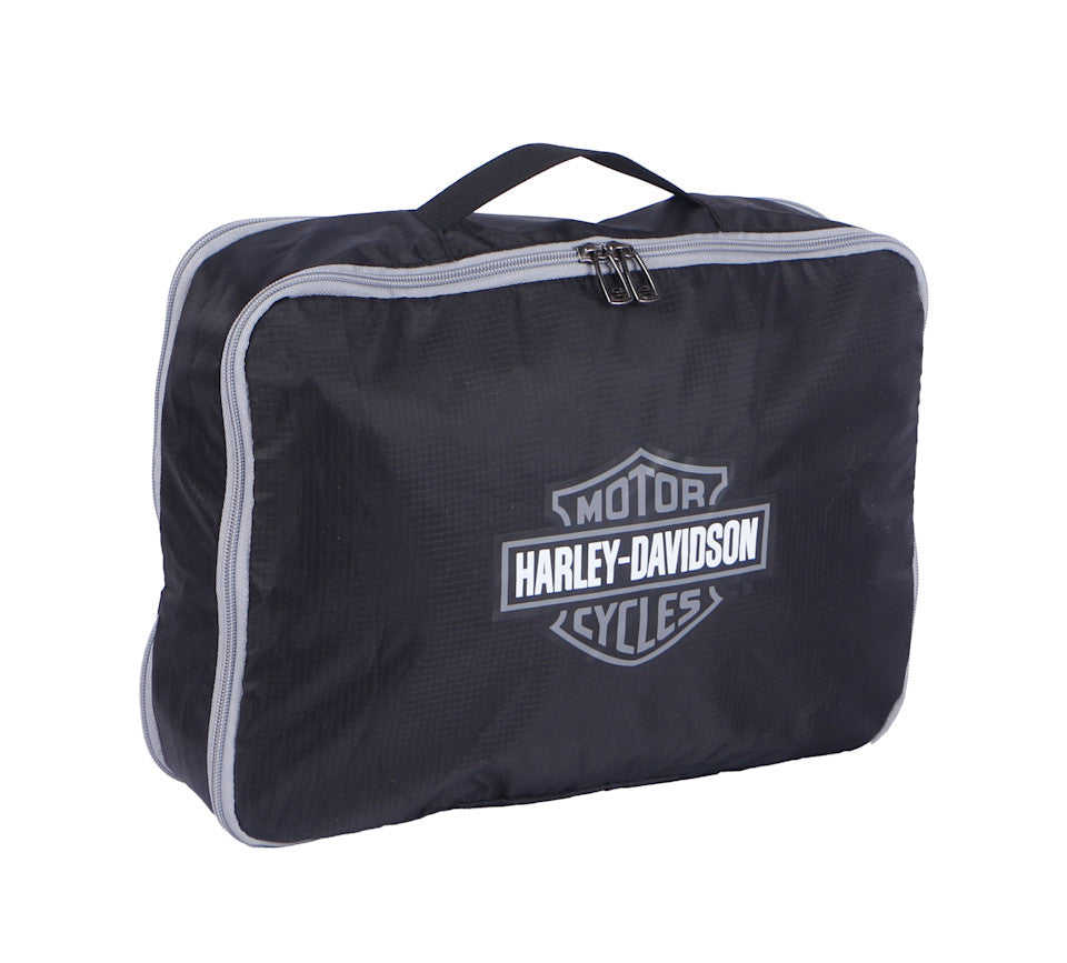Harley-Davidson® 3 Piece Expandable Packing Cube Set - Grey/Black