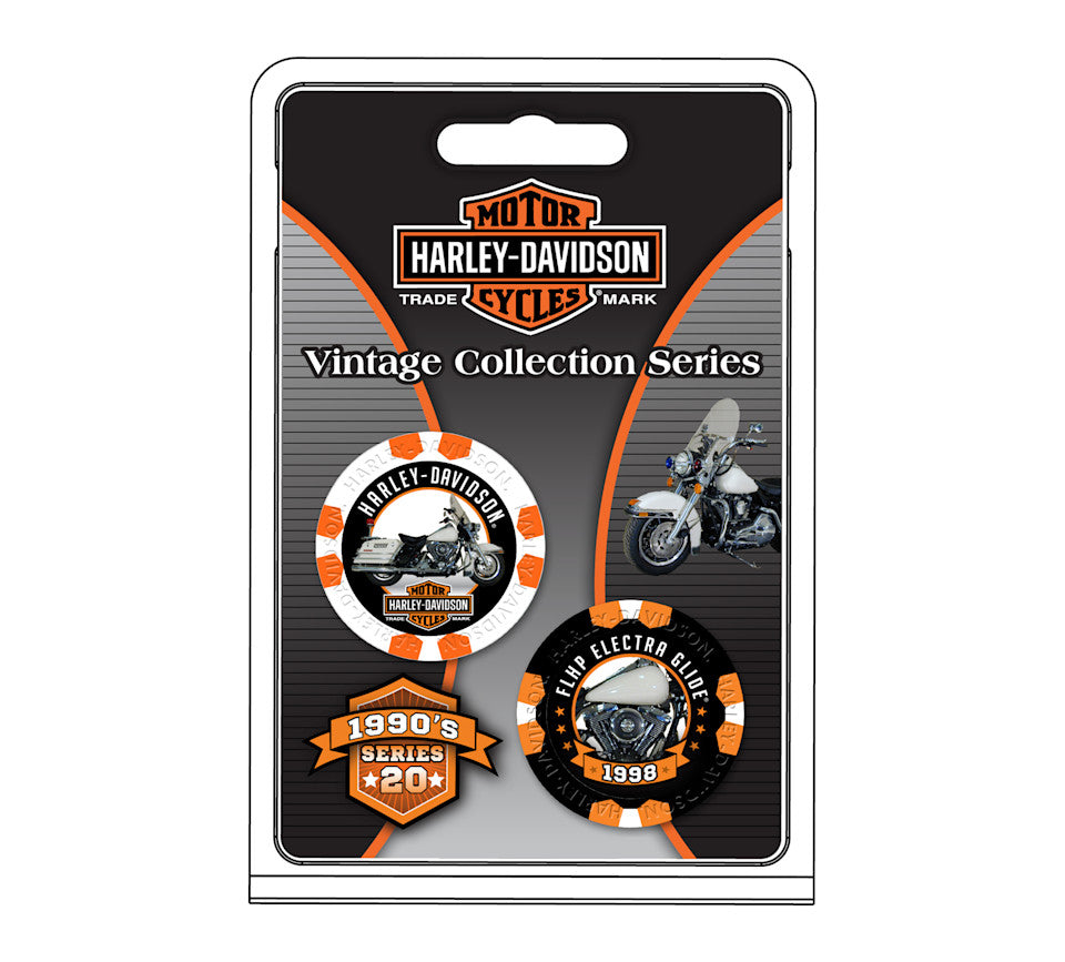 Harley-Davidson® Vintage Series 20 - 1998 FLHP Electra Glide® Collectible Poker Chips