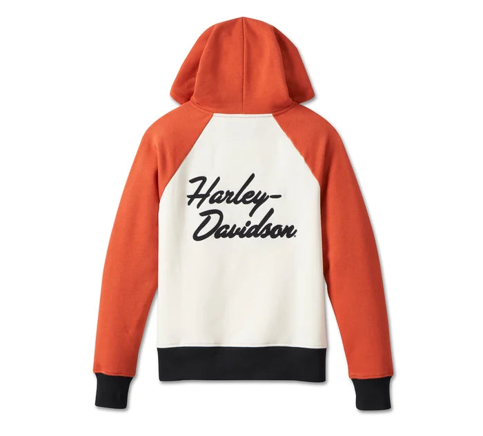 Harley-Davidson® Women's Custom Colorblock Bar & Shield Pullover Hoodie