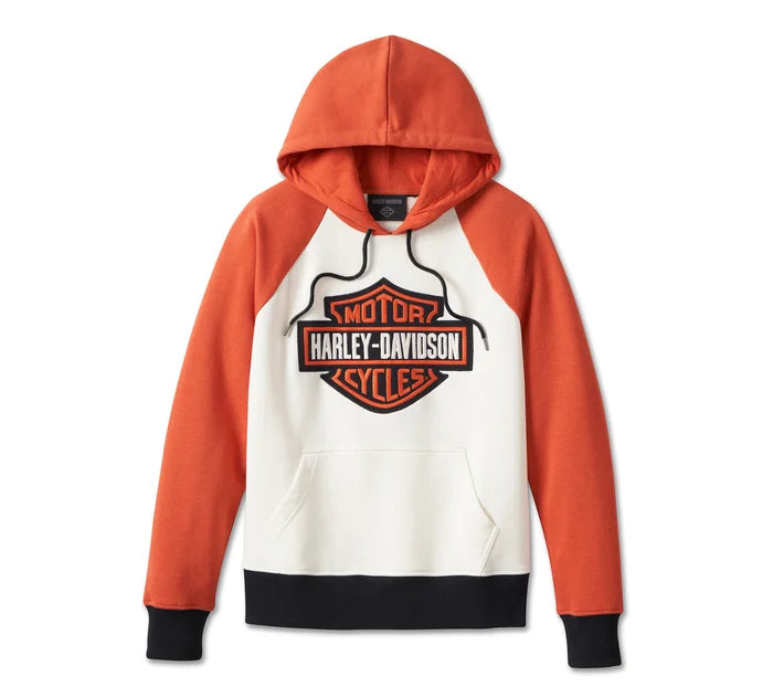 Harley-Davidson® Women's Custom Colorblock Bar & Shield Pullover Hoodie