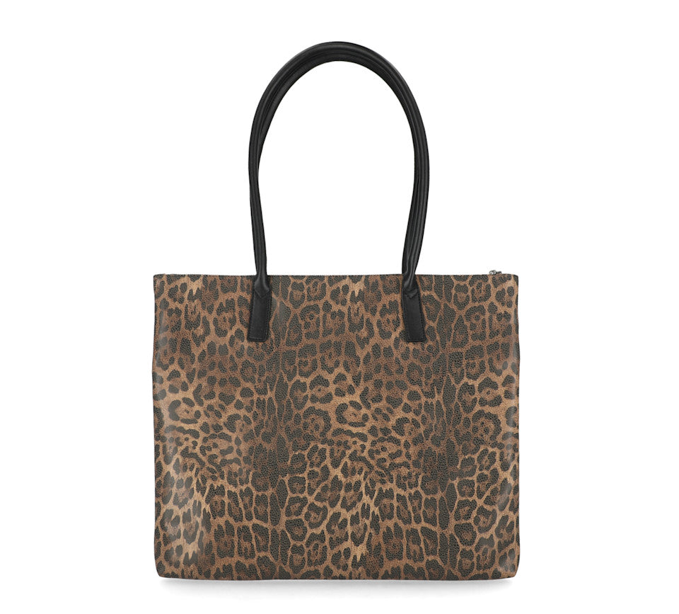 Harley-Davidson® Leopard Rhinestone Flat Tote Bag
