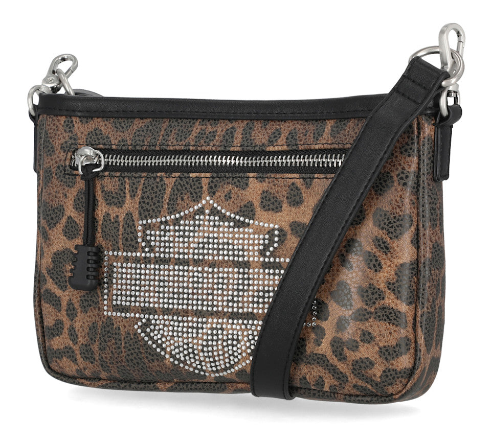 Harley-Davidson® Leopard Rhinestone Hip Bag