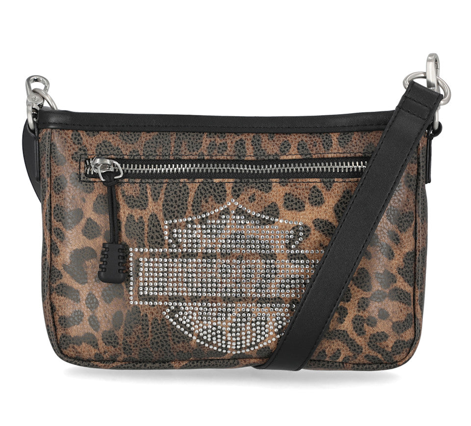 Harley-Davidson® Leopard Rhinestone Hip Bag
