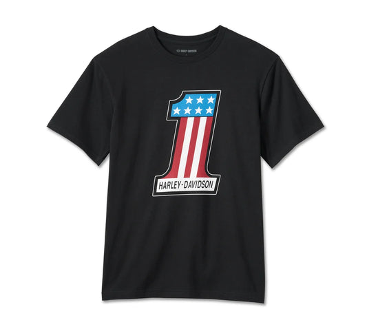 Harley-Davidson® Men's #1 Racing Logo Tee - Black