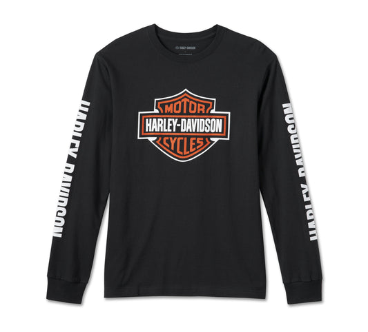 Harley-Davidson® Men's Bar & Shield Long Sleeve Shirt - Black