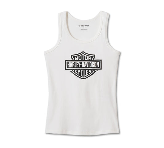 Harley-Davidson® Women's Bar & Shield Tank - Bright White
