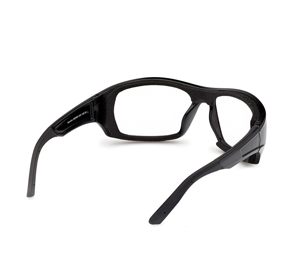 Harley-Davidson® Genuine Motorcycle Riding Glasses - Shiny Black Frame - Clear Polycarbonate Lens