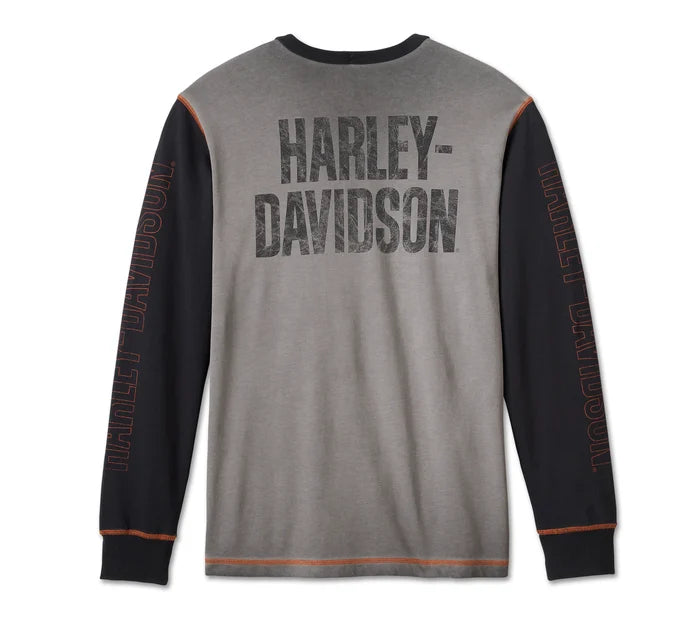 Harley-Davidson® Men's Iron Bar Henley