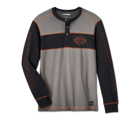 Harley-Davidson® Men's Iron Bar Henley