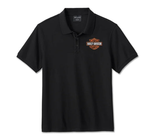 Harley-Davidson® Men's Bar & Shield Polo Shirt - Harley Black