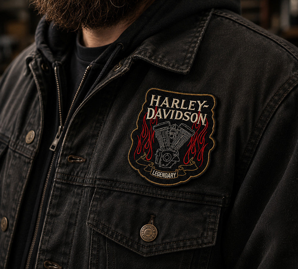 Harley-Davidson® Flame Torque 4" Sew-On Patch