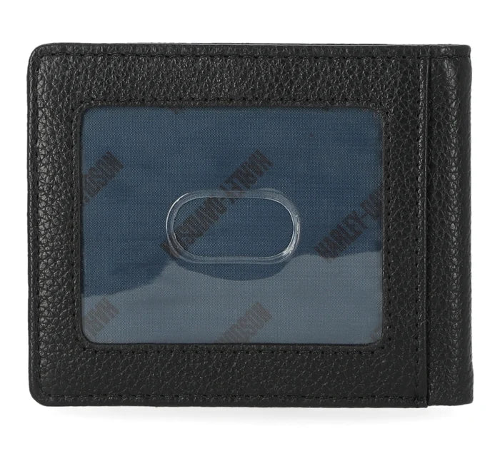 Harley-Davidson® Pebble Classic Eagle Billfold Wallet - Black