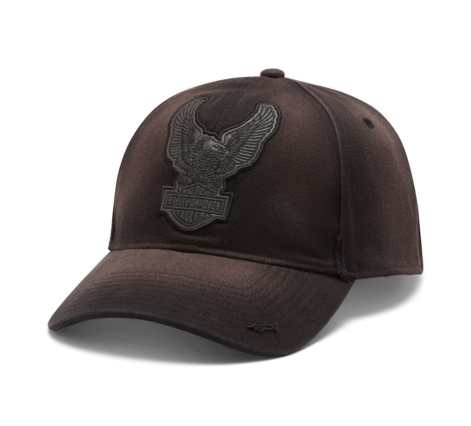 Harley-Davidson® Men's Upright Eagle Patch Softail Stretch Fit Cap