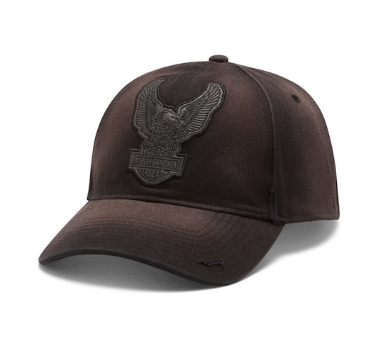 Harley-Davidson® Men's Upright Eagle Patch Softail Stretch Fit Cap