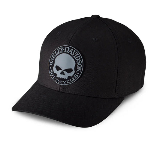Harley-Davidson® Rubber Willie G Skull Patch Stretch Cap