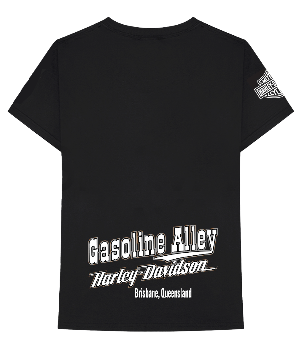 Gasoline Alley Harley-Davidson® Dealer Tee - Black & White