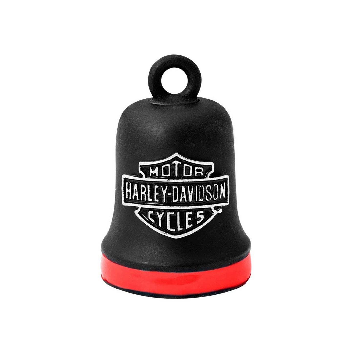 Harley-Davidson® Bar & Shield Red Stripe Black Finish Ride Bell