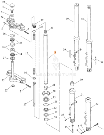 Harley-Davidson® Fork Tube - '99-'05 Dyna