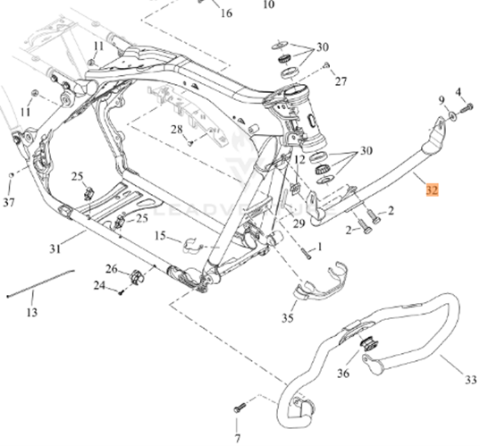 Harley-Davidson® Fairing Bracket Support - Black - Road Glide '18-'23