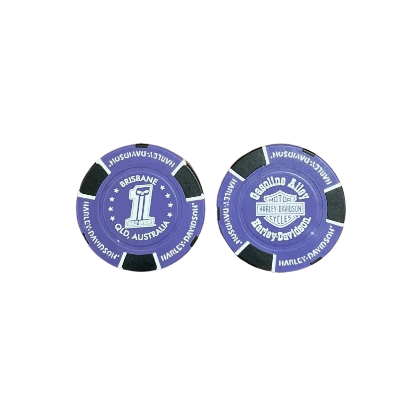 Gasoline Alley Harley-Davidson® Poker Chip – Purple