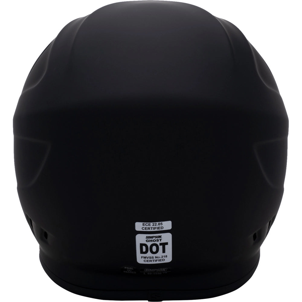 Simpson Ghost Bandit Helmet - Matte Black (XS Only)