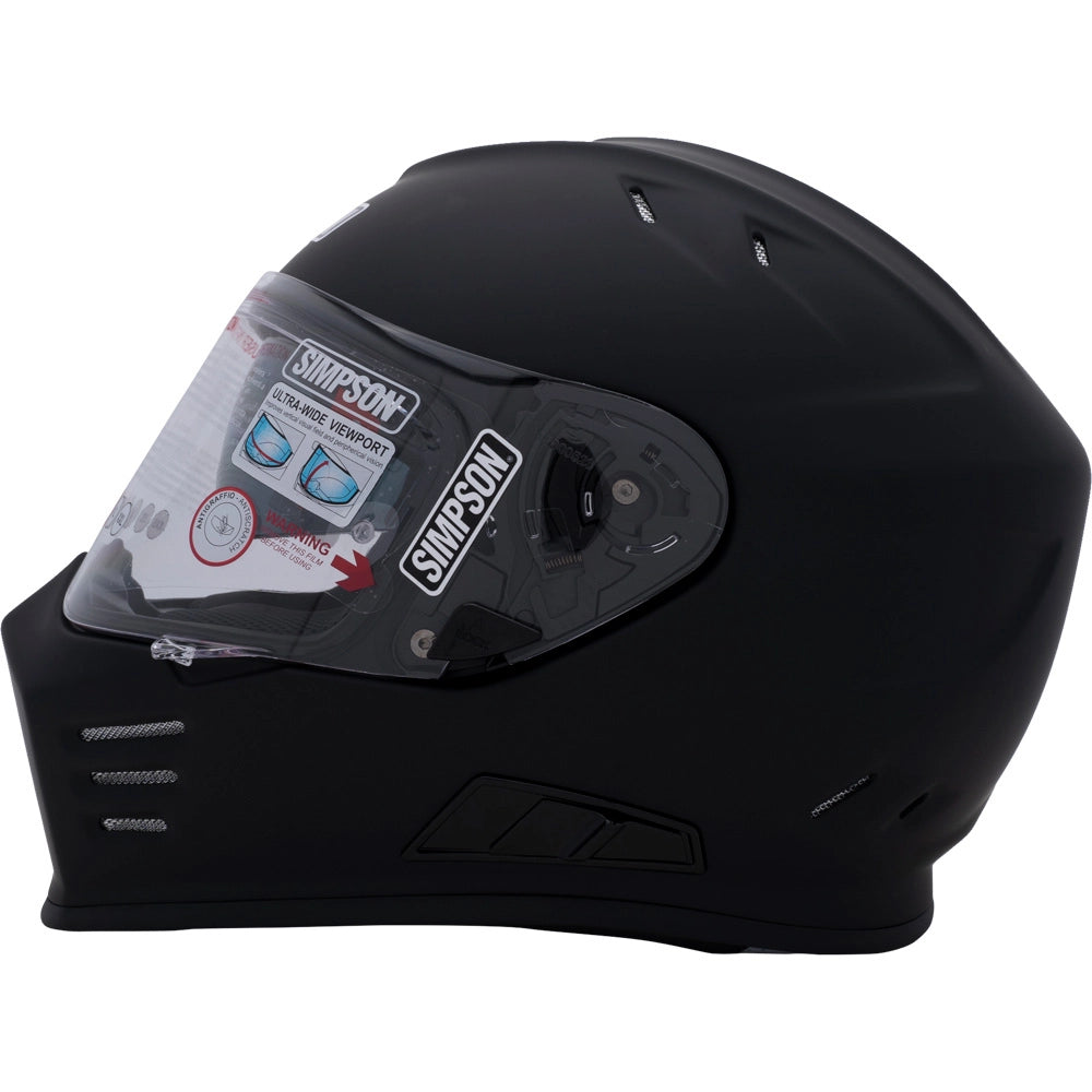 Simpson Ghost Bandit Helmet - Matte Black (XS Only)