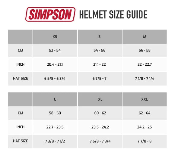 Simpson Ghost Bandit Helmet - Gloss Black XS Only