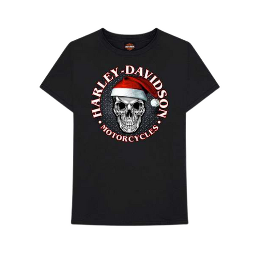 Gasoline Alley Harley-Davidson® Christmas Dealer Tee - Santa Skull