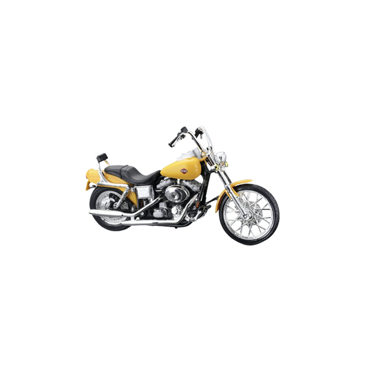 Harley-Davidson® 1:18 Motorcycle - 2001 FXDWG Dyna Wide Glide - Yellow